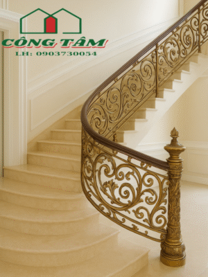 Cầu thang nhôm đúc