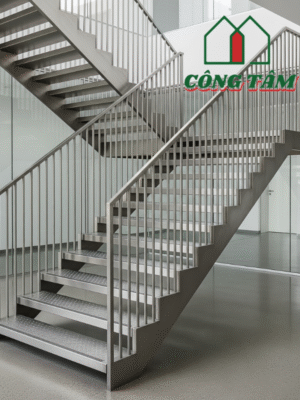 Cầu thang inox trụ đứng
