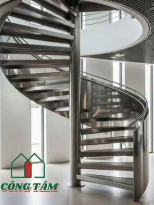 Cầu thang inox xoắn ốc