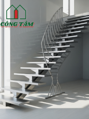 Cầu thang inox xương cá