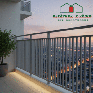 Ban Công Sắt Hiện Đại Tối Giản