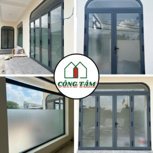 Bộ Cửa Vòm Nhôm Kính